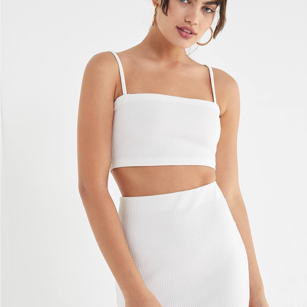 Urban Outfitters Pale Pink Cropped Tank